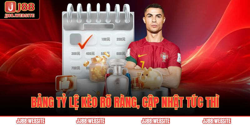Bảng tỷ lệ kèo rõ ràng, cập nhật tức thì